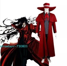Anime Figure Hellsing Alucard Cosplay Costume Full Set Halloween Party Outfit