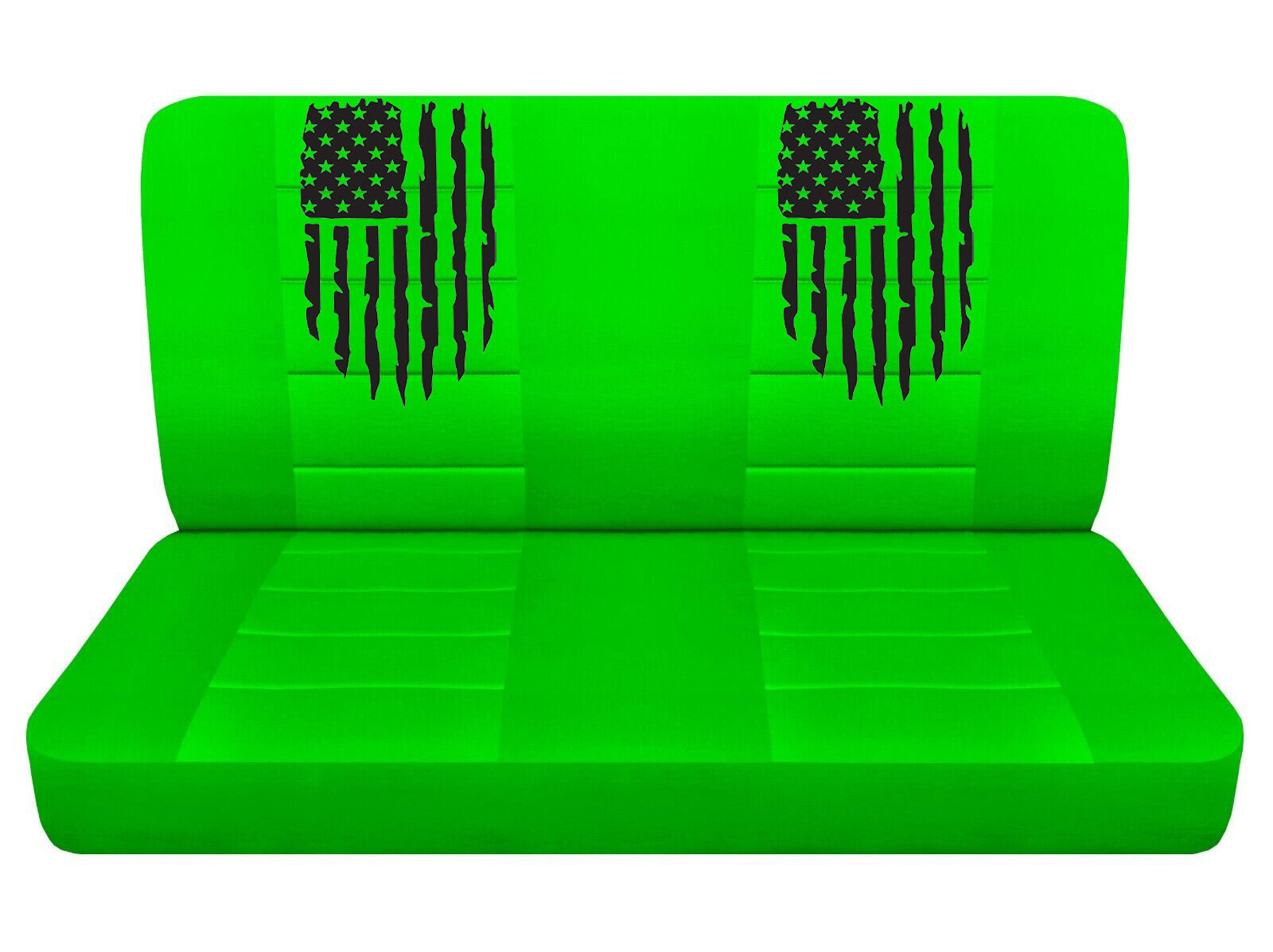 Green Truck Seat Covers Fits 19771994 Ford F150 250 USA Flag Bench