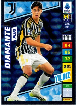 PANINI ADRENALYN XL CALCIATORI 2023-24 N. 405 BIS YILDIZ (ROOKIE CARD) JUVENTUS