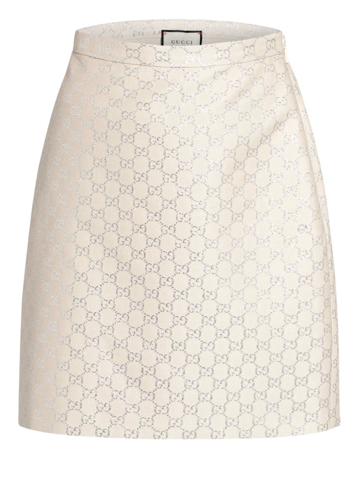 Jupe GUCCI SUPREME avec fil pailleté crème taille 38 ital. 42 *LP : 890 EU NEUF