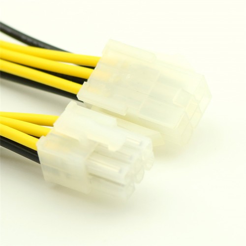 100pcs 6-Pin 12V Male to Female Power Supply Extension Cable/Cord 30cm - 第 1/5 張圖片