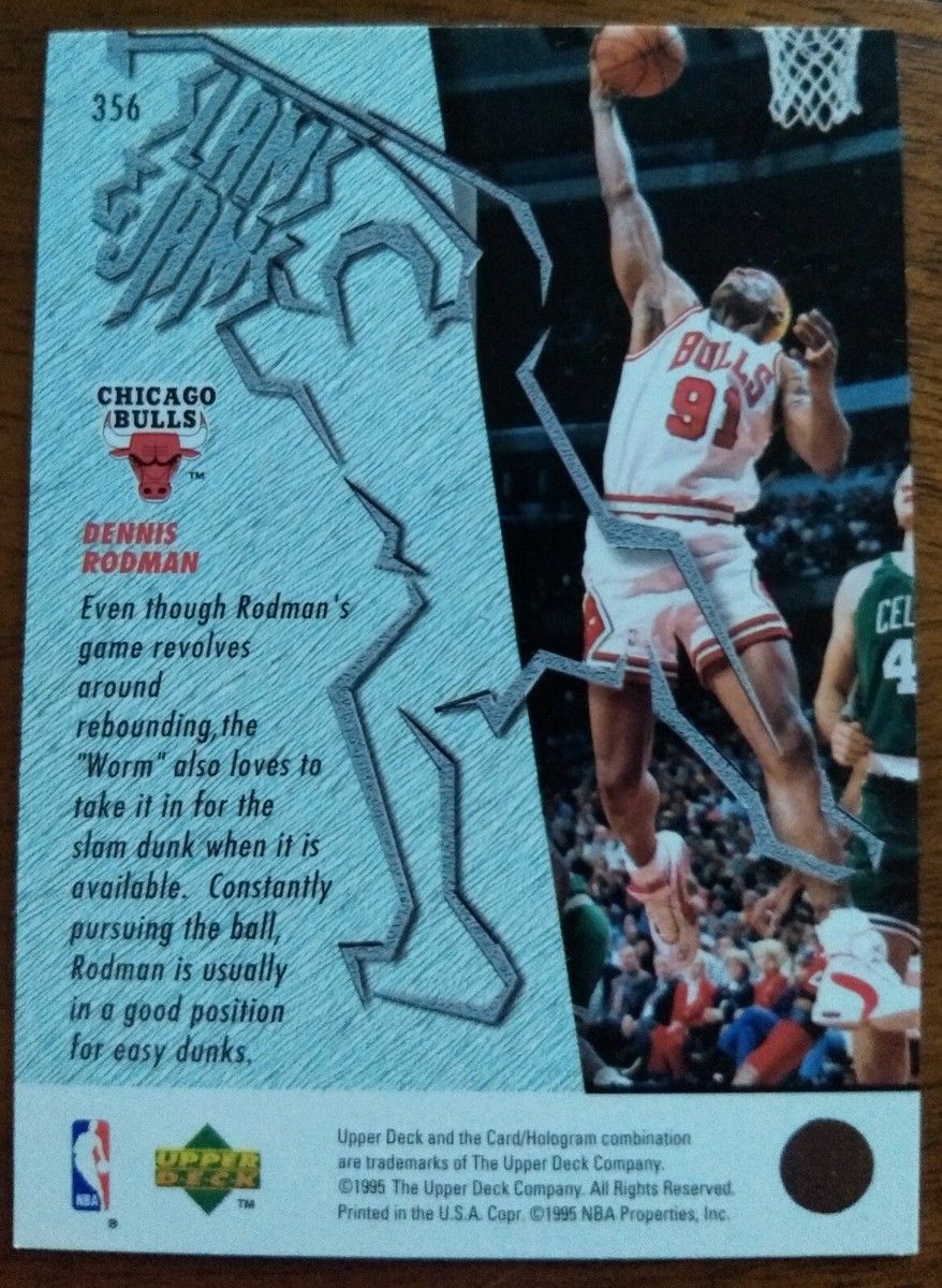 DENNIS RODMAN, 1995-96 UD SLAMS AND JAMS #356, BULLS | eBay