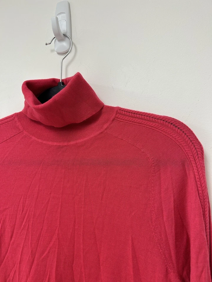 Suéter Carlisle Collection 100% cashmere gola alta rosa tamanho médio - Imagem 2 de 4