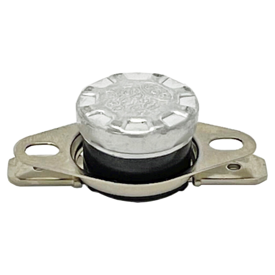 2 Pcs 110C Celsius NC. 2 Pin Bent Foot Design Manual Reset Thermostat 10a Ac250v As Picture Show