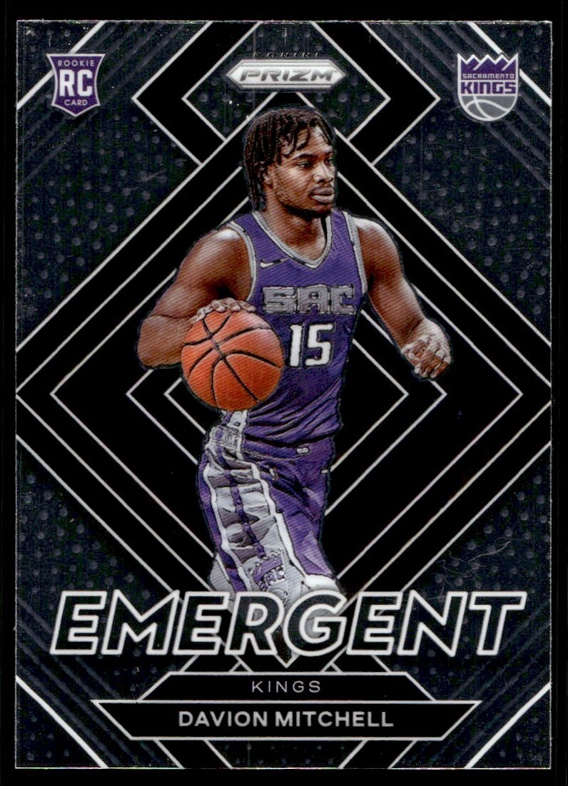 2021-22 Panini Prizm Emergent Davion Mitchell Rookie A61 #25