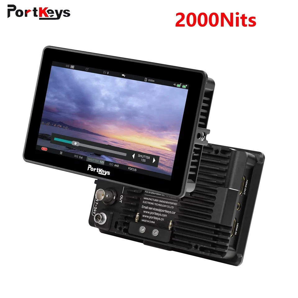 Portkeys BM5 IV 5.5" 2000nits Touch Screen Control Camera Video Monitor RED Sony - Image 2 of 4