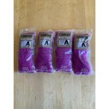 Caron Rug Yarn Violet 0121 Latch Hook Pre-Cut Acrylic Fiber 4 Packs 320 Pcs Each