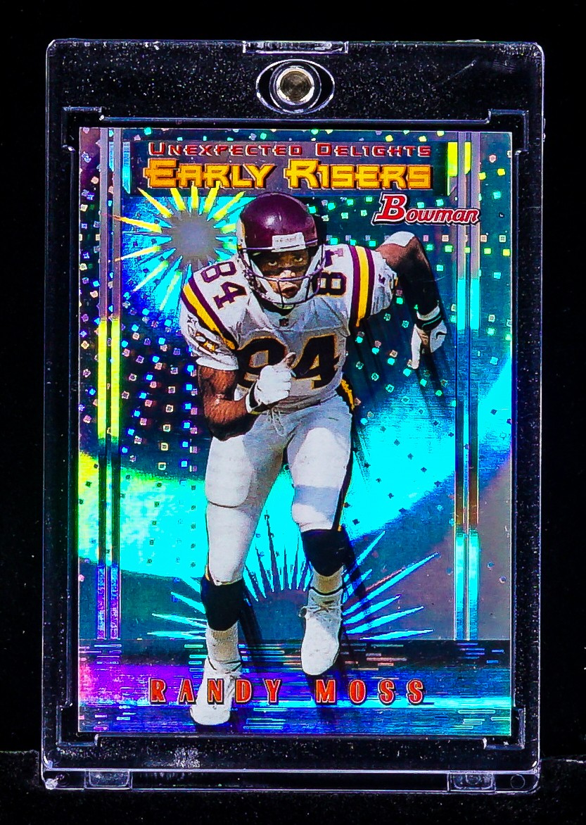 Randy Moss RARE REFRACTOR HOLO PRIZM INVESTMENT INSERT CARD Vikings SSP