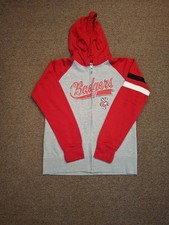 Wisconsin Badgers Spellout Women's Full-Zip Hoodie Fleece Sweatshirt Sz XL