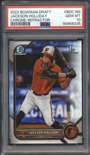 2022 Bowman Draft Chrome REFRACTOR Jackson Holliday ROOKIE PSA 10 ORIOLES GEM MT
