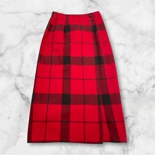 Ralph Lauren Country Vintage Check Wrap Skirt