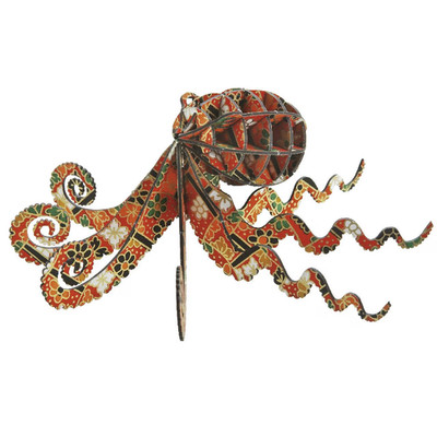 3D Puzzle DIY Paper Craft Kit Japanese Echizen Washi Octopus