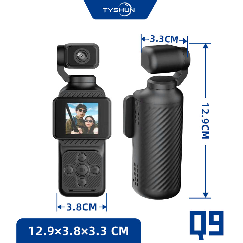 4K Dual Lens Motorcycle Camera Front Rear Recording Waterproof Helmet Action Cam