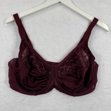 Elomi Cate Full Coverage Underwire Bra Raisin Burgundy EL4030RAN Womens 36G US