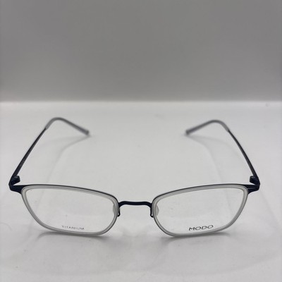 MODO メガネ 4405 チタン製 日本製 軽量 49-21-143 NEW MODO Titanium￼Japan Eyeglasses Model 4405 49/21/143 CRY Dark