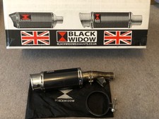 Exhaust Silencer 200mm Round Carbon
