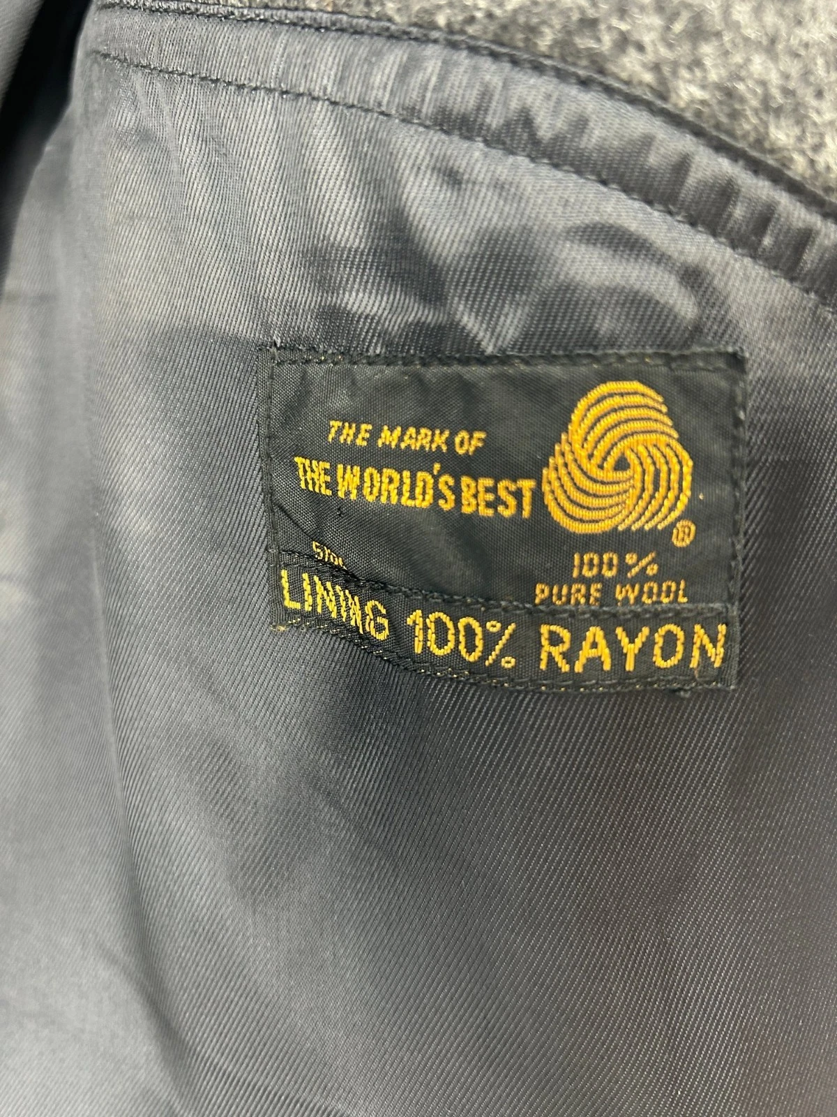Vintage Adams Row Gray Wool Overcoat Made in Yugoslavia Men's Coat Jacket - product detail image 4