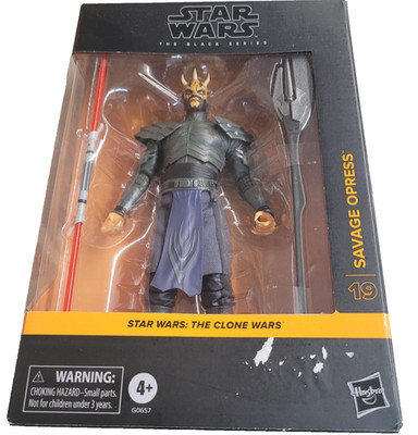 Star Wars Black Series: The Clone Wars - Savage Opress Figure Sealed Damaged Box