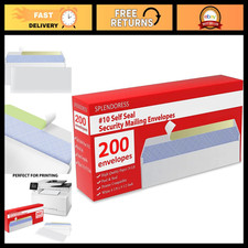 Self-Seal 10 Envelopes - 200 Pack, Tinted, Windowless, 4-1/8 x 9-1/2 Inches, 24