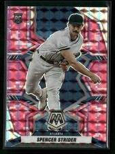 Spencer Strider 2022 Panini Mosaic Pink Camo Mosaic #206 Atlanta Braves