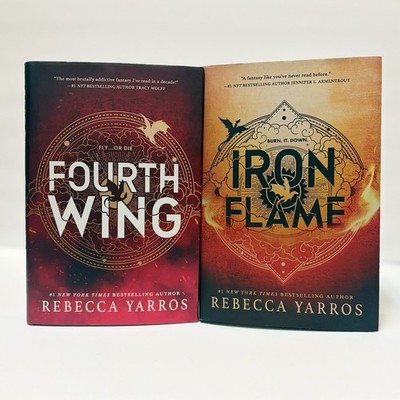 Fourth Wing Holiday Edition w/ Sprayed Edges & Iron Flame Both First Edition
