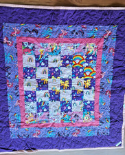Handmade My Little Pony Quilt 39 x 41 Blanket Crib Toddler Comforter Throw