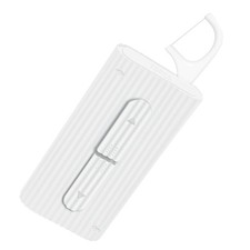 White Dental Floss Portable Case with 10 Picks for Teeth Cleaning and Oral Care