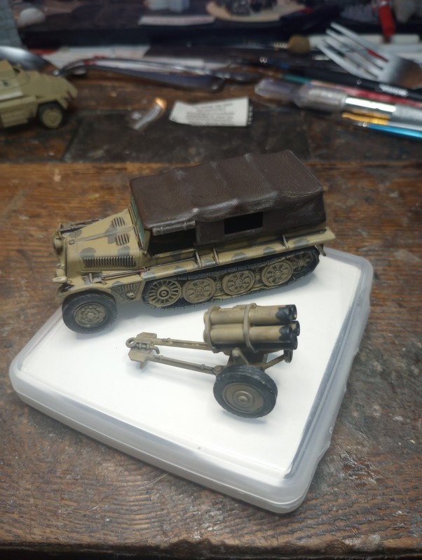 Pro Painted 1/56 Bolt Action Demag With Nerbelwerfer