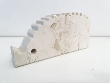 ✅ Scultura Riccio in travertino di Rapolano Enzo Mari F.lli MANNELLI anni ‘70