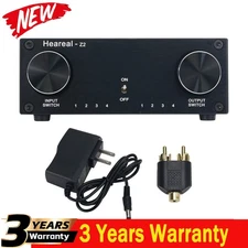 Lossless Audio Switcher 4 In 4 Out Selector Switch Hifi Audio Signal Adapter IFA