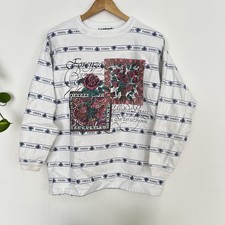 Vintage 80s Forenza Crewneck Sweatshirt AOP