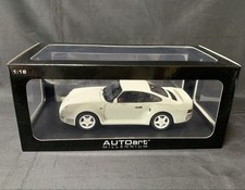 Autoart 1/18 Porsche 959 White Mini Car Unused Rare Collectible