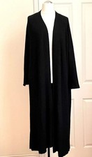 LUXUS DESIGNER STRICKMANTEL LANG XL/XXL FIGURSCHMEICHLER ZEITLOS EDEL