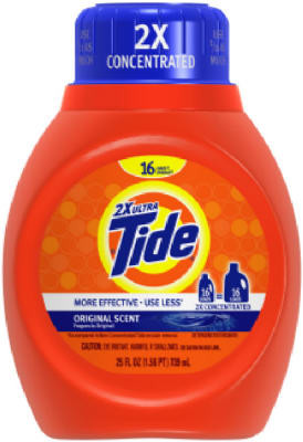 2X Ultra Liquid Detergent, Regular Scent, 25-oz. 13875