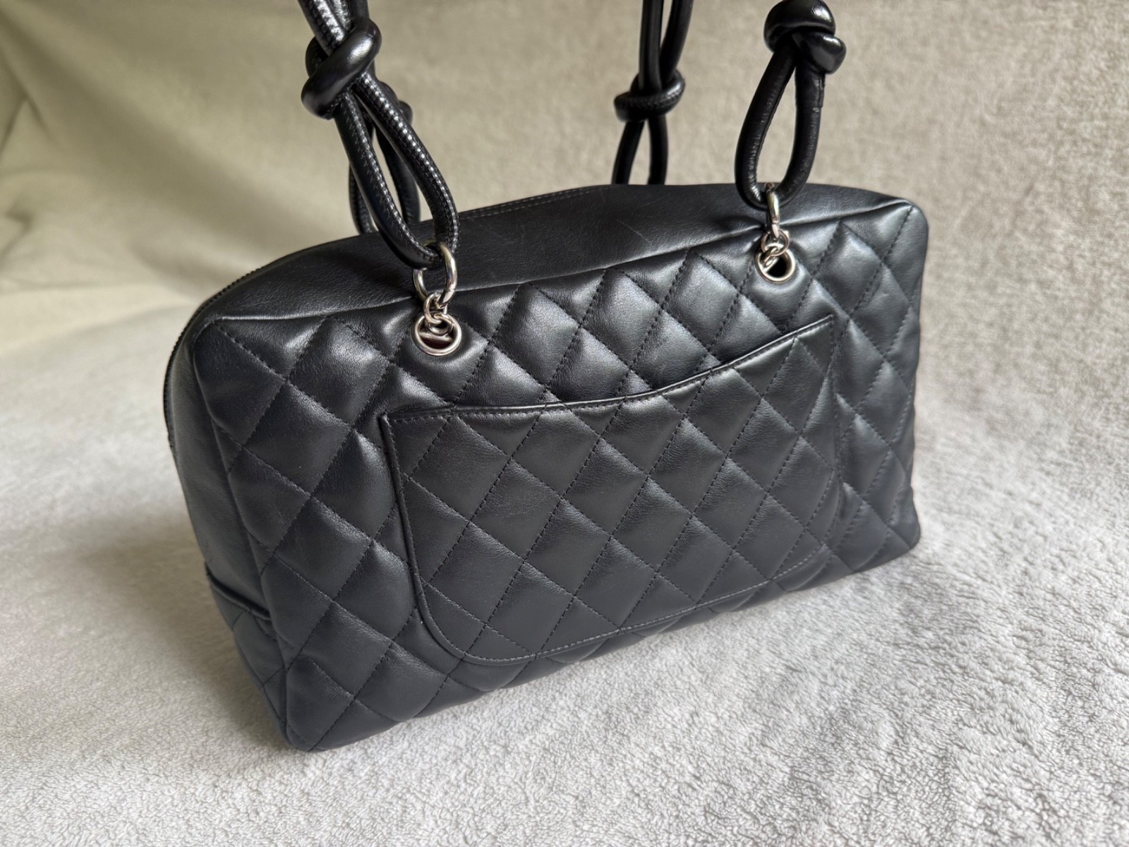 Chanel Cambon Bowler Bag Quilted Leather Medium image 3