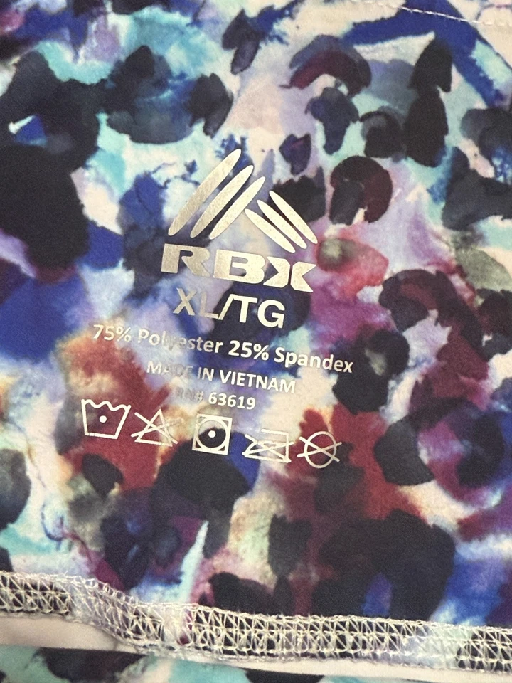 Pantalones RBX, Para Mujer Talla XL, Púrpura Azul Negro, Leggings, Pull On, Ropa Deportiva Foto 4 de 4