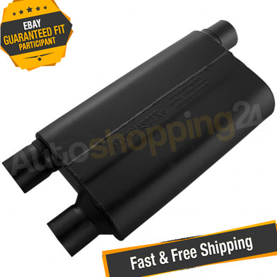 Flowmaster 42583 2.50'' Offset In/2.5'' Dual Out 80 Series Chambered Muffler