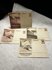 1936 Winter Olympics Garmisch-Partenkirchen – 4 Unused German Olympic Postcards