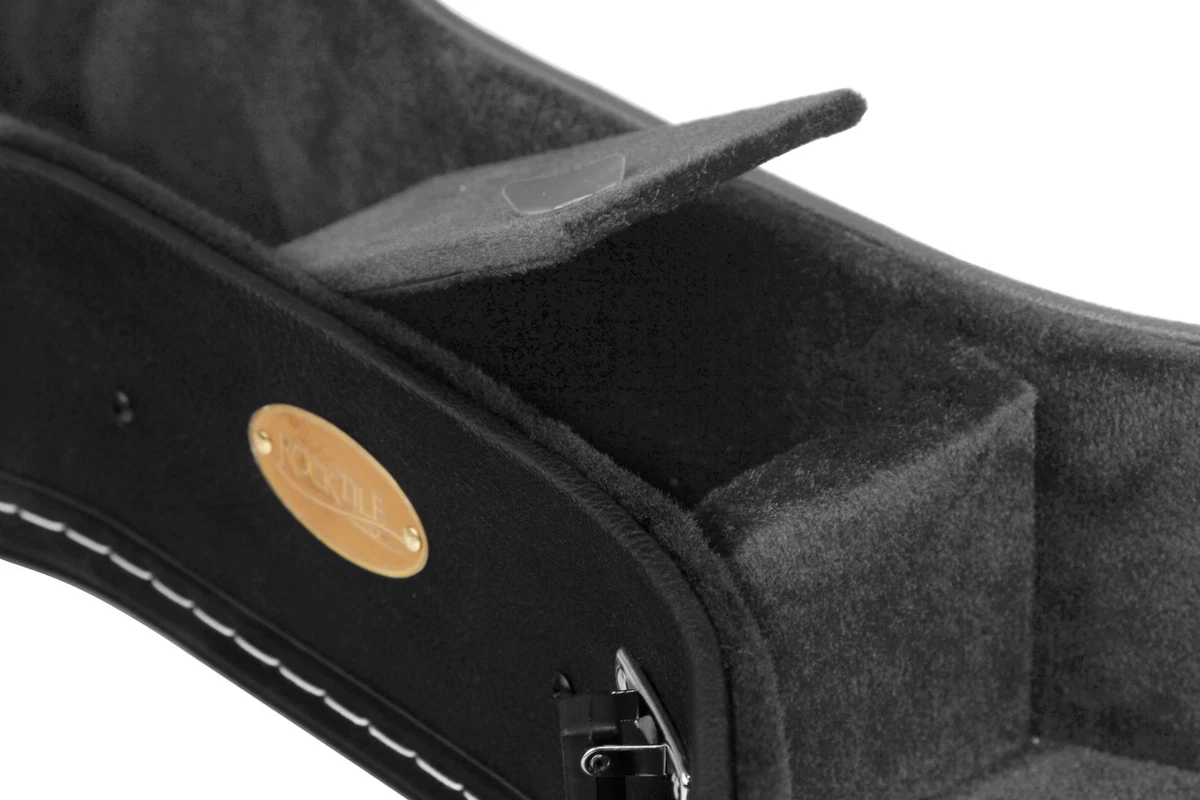 Rocktile Deluxe Western Gitarre Koffer Hard Case Transport Tasche Folk Black