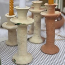 Bougeoir Marocain Tamegroute / Poterie Marocaine / Couleur sable 