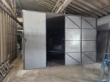 Two Sandblast Rooms With Reclaim Systems. Blast Booth Clemco Marco Two Sandblast Rooms With Reclaim Systems. Blast Booth Clemco Marco