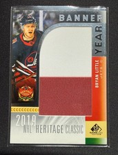 2020-21 SP Game Used 2019 NHL Heritage Classic Banner Year Relics Bryan Little