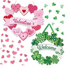 Valentines Day Decorations St Patricks Day Decorations for Front Door Sign