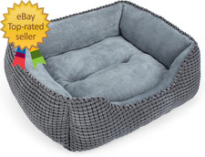 Dog Bed for Large Medium Small Dogs Rectangle Washable Sleeping Puppy