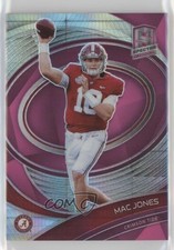 2022 Panini Chronicles Draft Picks Spectra Neon Pink Prizm /75 Mac Jones #85 uk2