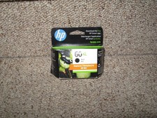 NEW SEALED Genuine HP 60XL Black Ink Cartridge HP 60 XL Exp MARCH 2025