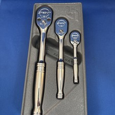Snap-on Tools Usa Used 3pc Mixed Drive Fixed Head Ratchet Set S80a F80 T72