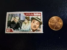 Martha Raye Charlie Chaplin Actors 2014 Maldives Perforated Stamp