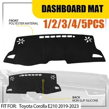 For 19-25 Toyota Corolla Accessories Dashboard Dash Mat Sun Cover Pad Black1-5x