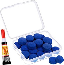 Billiard Pool Cue Tips - Pool Cue Stick Tips Replacement Repair Kit 13mm - 25Pcs